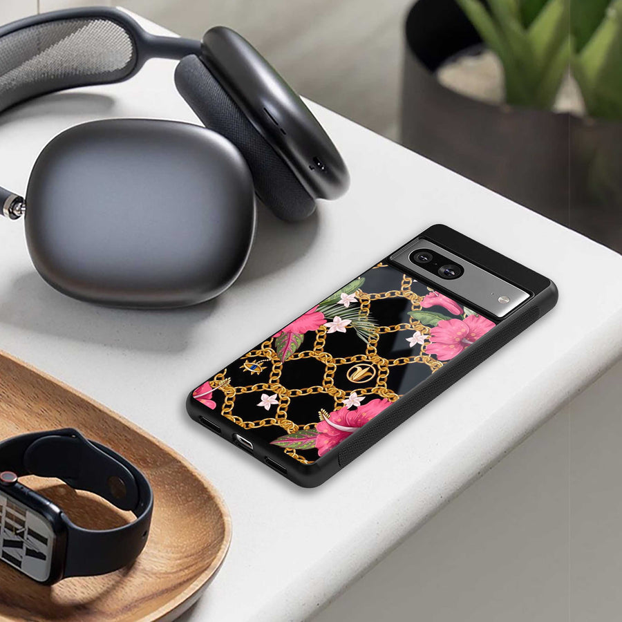 Gilded Petals Phone Case for Samsung Galaxy S24 Ultra | Glass Case