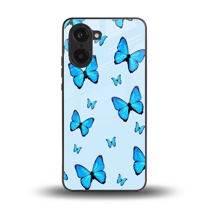 Gimme Butterflies Aesthetic back phone cover | glass case for oneplus nord ce5 5g