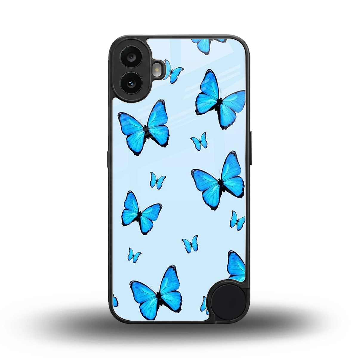 Gimme Butterflies Aesthetic back phone cover | glass case for cmf nothing phone 1