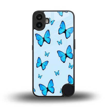 Gimme Butterflies Aesthetic back phone cover | glass case for cmf nothing phone 1