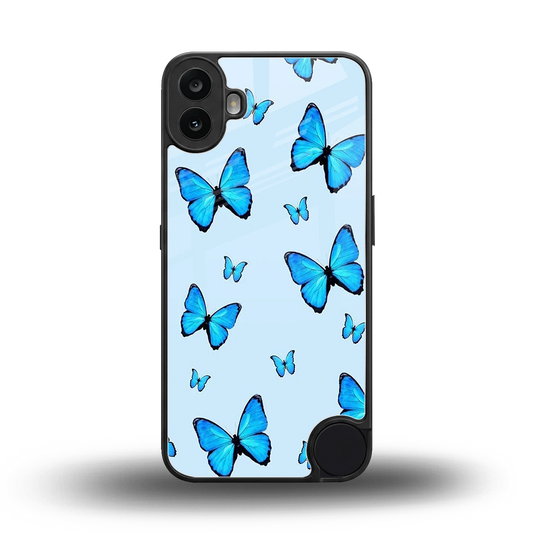 Gimme Butterflies Aesthetic back phone cover | glass case for cmf nothing phone 1