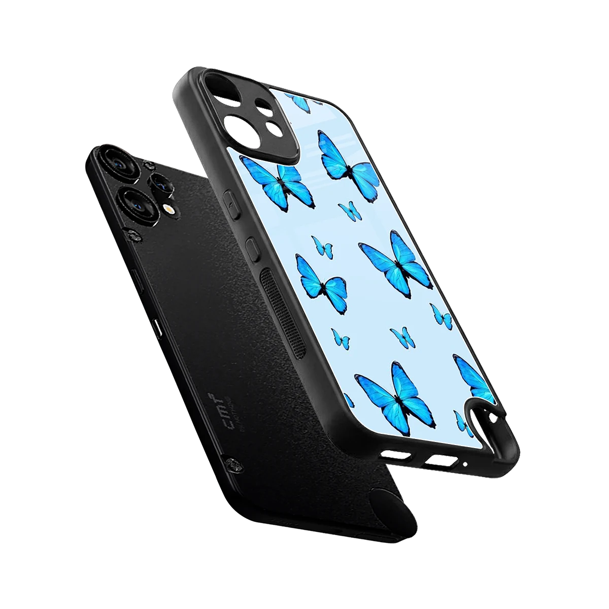 Gimme Butterflies Aesthetic sleek cmf nothing phone 2 pro cover with tempered glass back and TPU edges