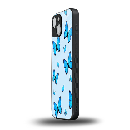 Gimme Butterflies Aesthetic iphone 12 mini mobile cover | shockproof glass phone case