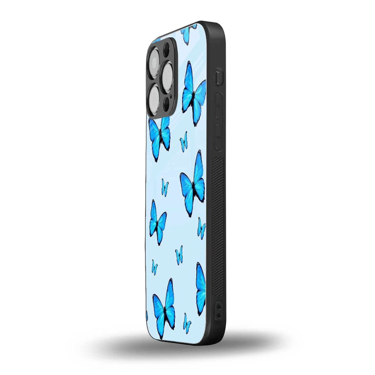 Gimme Butterflies Aesthetic iphone 15 pro max mobile cover | shockproof glass phone case