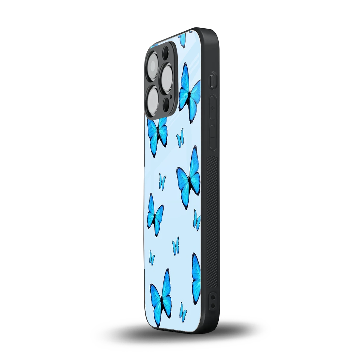 Gimme Butterflies Aesthetic iphone 15 pro mobile cover | shockproof glass phone case