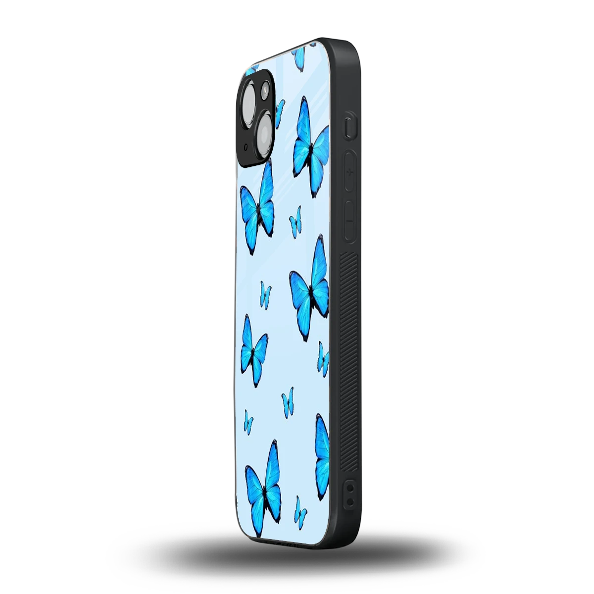 Gimme Butterflies Aesthetic iphone 15 mobile cover | shockproof glass phone case