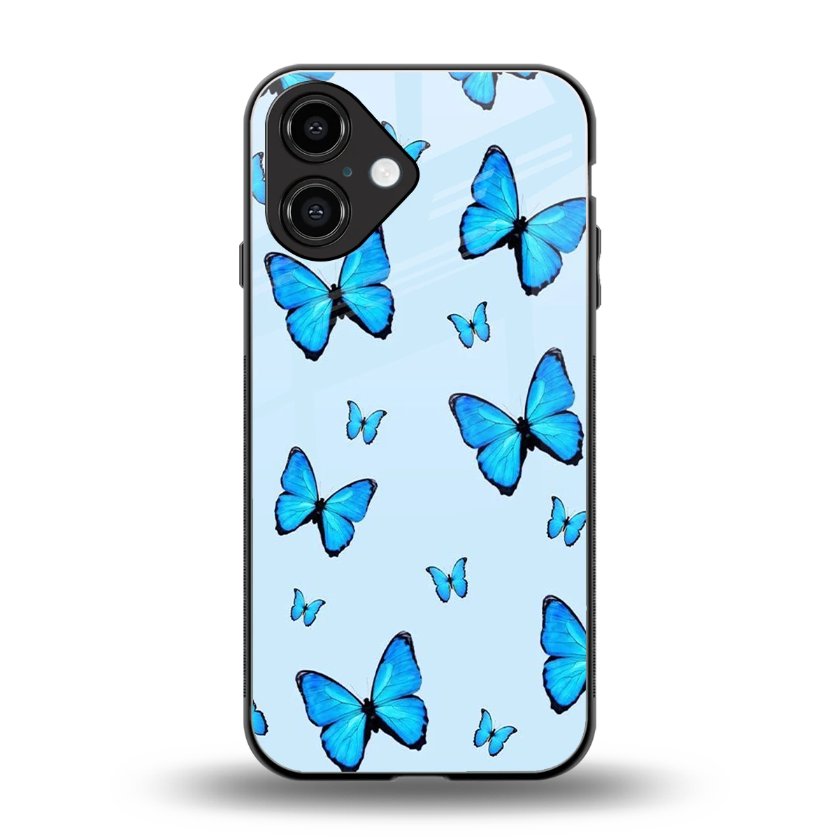 Gimme Butterflies Aesthetic back phone cover | glass case for iphone 16
