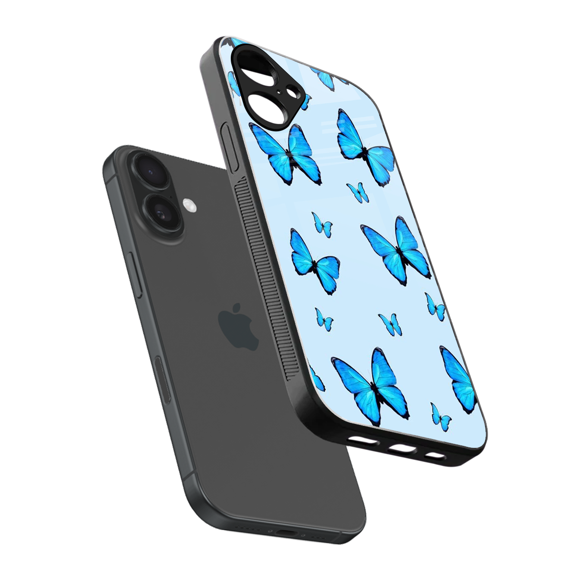 Gimme Butterflies Aesthetic Phone Case for Iphone 16 | Glass Case
