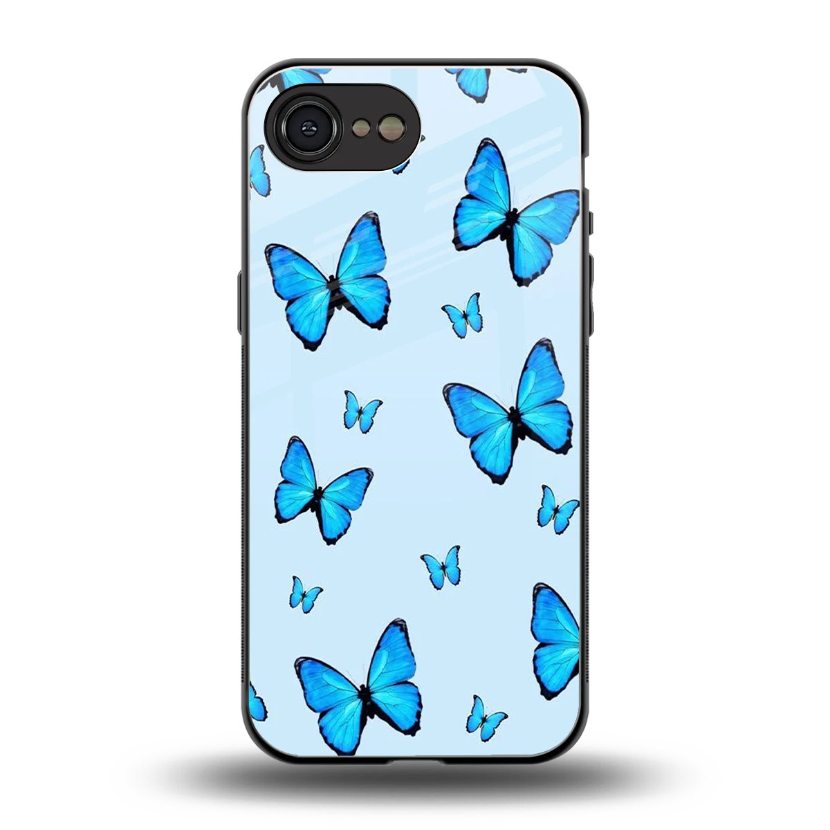 Gimme Butterflies Aesthetic back phone cover | glass case for iphone 16e