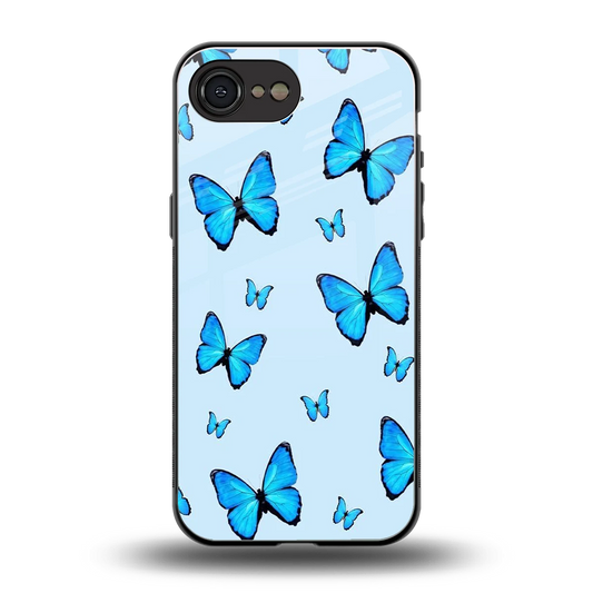 Gimme Butterflies Aesthetic back phone cover | glass case for iphone 16e