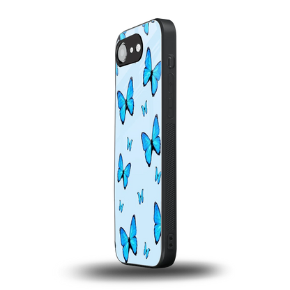Gimme Butterflies Aesthetic iphone 16e mobile cover | shockproof glass phone case
