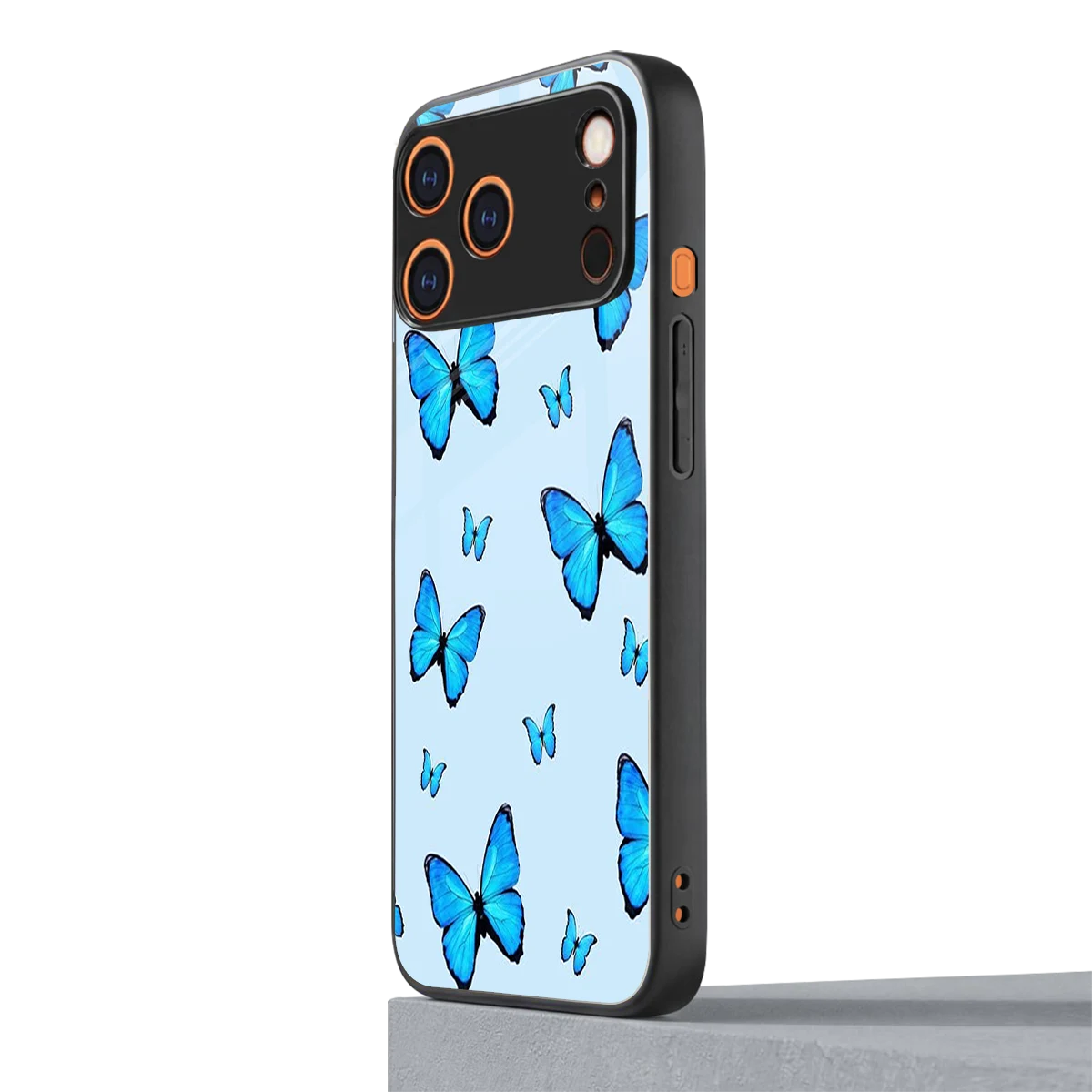 Gimme Butterflies Aesthetic iphone 17 pro mobile cover | shockproof glass phone case