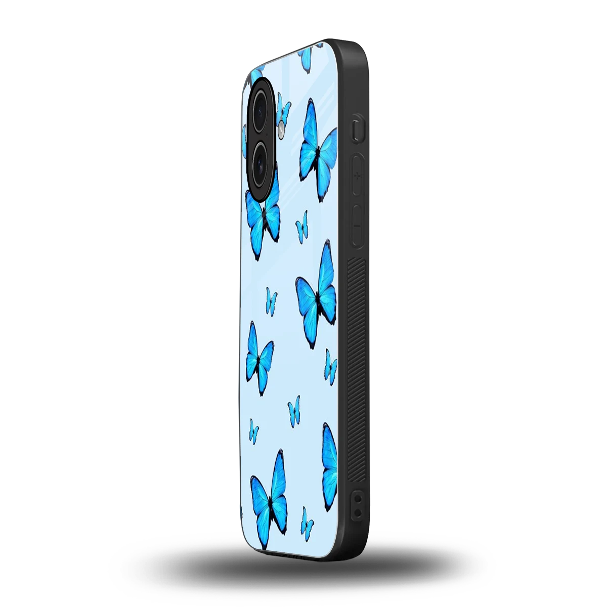 Gimme Butterflies Aesthetic iphone 17 mobile cover | shockproof glass phone case