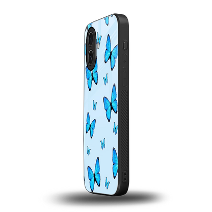 Gimme Butterflies Aesthetic iphone 17 mobile cover | shockproof glass phone case