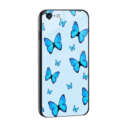 Gimme Butterflies Aesthetic sleek iphone 6 cover with tempered glass back and TPU edges