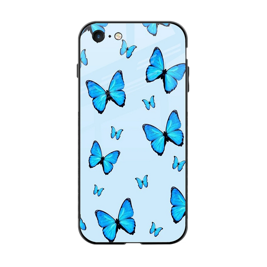 Gimme Butterflies Aesthetic back phone cover | glass case for iphone 6