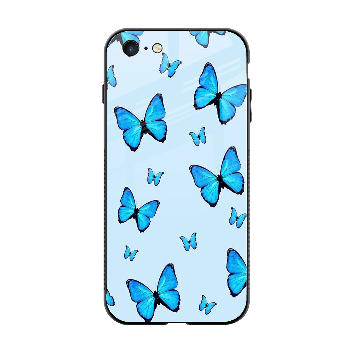 Gimme Butterflies Aesthetic back phone cover | glass case for iphone 6s plus