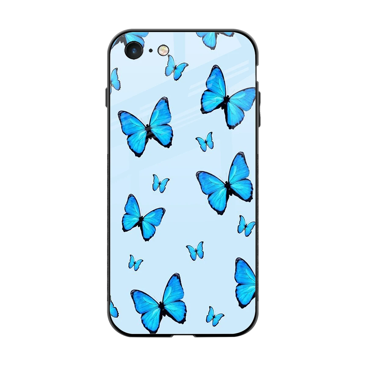 Gimme Butterflies Aesthetic back phone cover | glass case for iphone 7