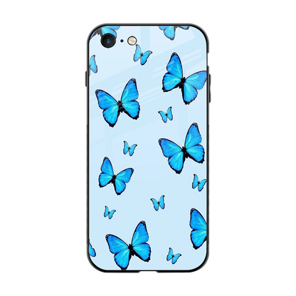 Gimme Butterflies Aesthetic back phone cover | glass case for iphone 7