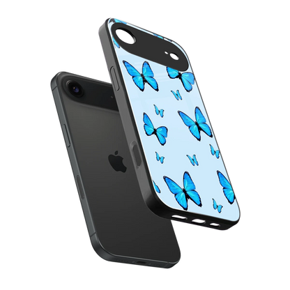 Gimme Butterflies Aesthetic sleek iphone air cover with tempered glass back and TPU edges
