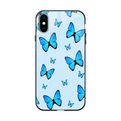 Gimme Butterflies Aesthetic back phone cover | glass case for iphone xs