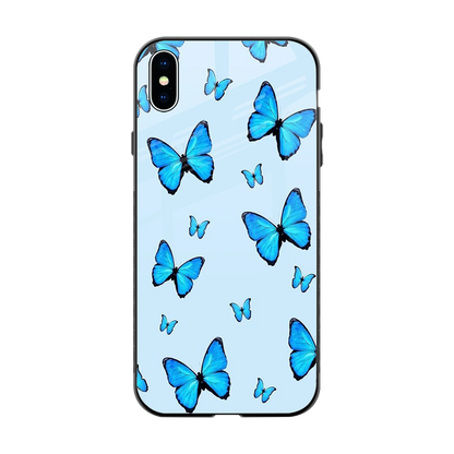 Gimme Butterflies Aesthetic back phone cover | glass case for iphone xs max