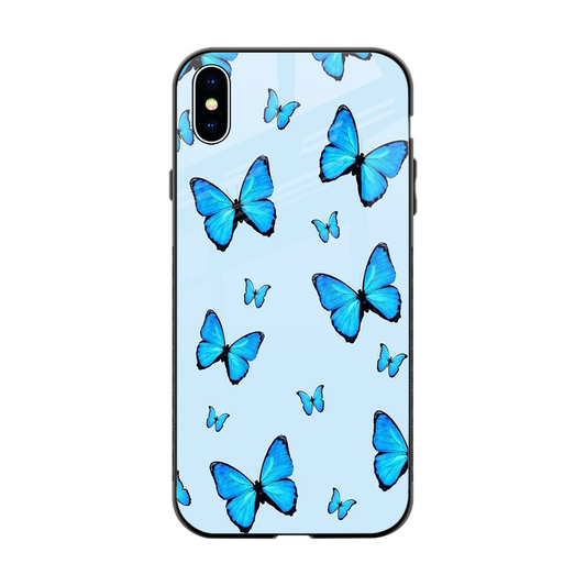 Gimme Butterflies Aesthetic back phone cover | glass case for iphone xs max
