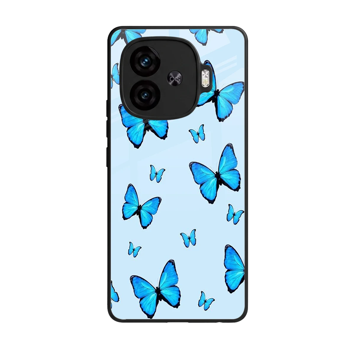 Gimme Butterflies Aesthetic back phone cover | glass case for iqoo neo 10r 5g