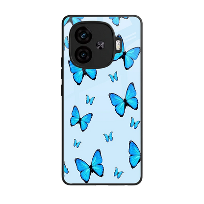 Gimme Butterflies Aesthetic back phone cover | glass case for iqoo neo 10r 5g