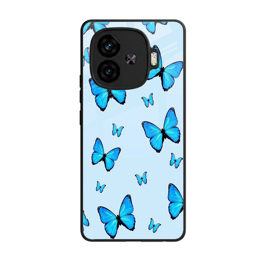 Gimme Butterflies Aesthetic back phone cover | glass case for iqoo neo 10r 5g