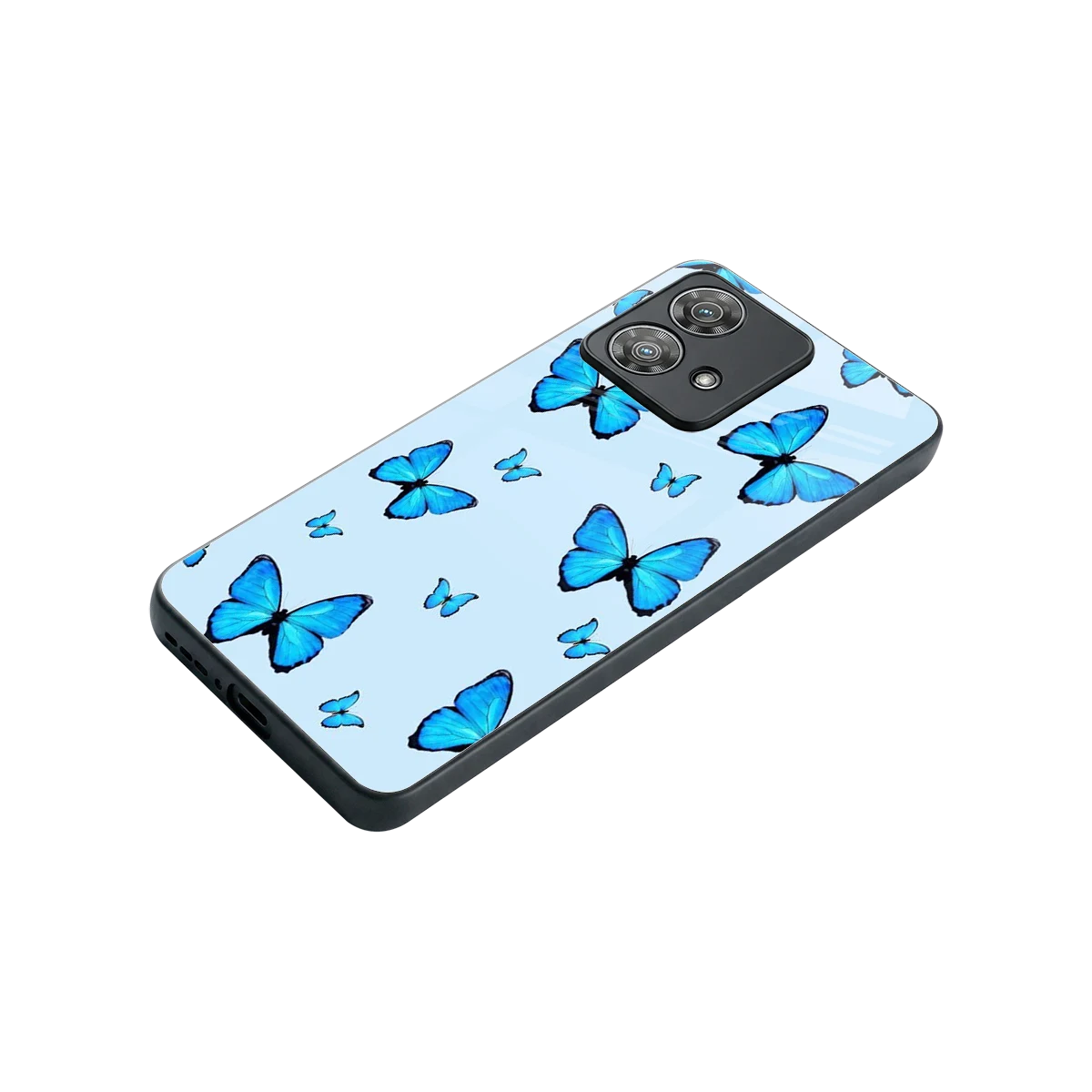 Gimme Butterflies Aesthetic stylish phone case for motorola edge 40 neo 5g | glossy glass and slim fit