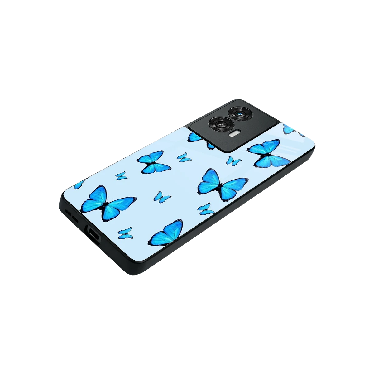Gimme Butterflies Aesthetic stylish phone case for motorola edge 50 fusion | glossy glass and slim fit
