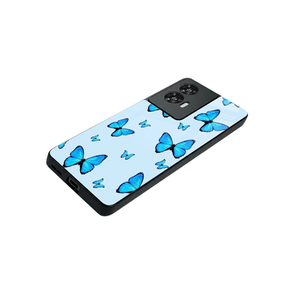 Gimme Butterflies Aesthetic stylish phone case for motorola edge 50 fusion | glossy glass and slim fit
