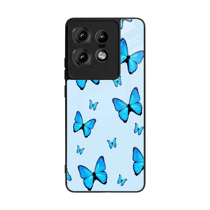 Gimme Butterflies Aesthetic back phone cover | glass case for motorola edge 50 pro