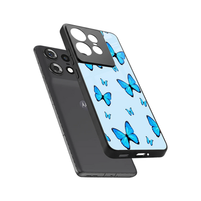 Gimme Butterflies Aesthetic sleek motorola edge 50 pro cover with tempered glass back and TPU edges