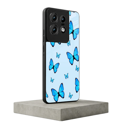 Gimme Butterflies Aesthetic motorola edge 50 pro mobile cover | shockproof glass phone case