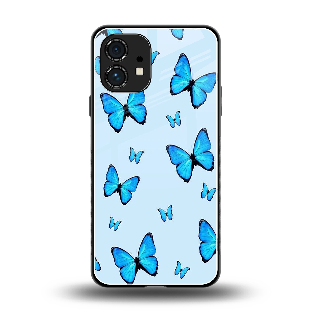Gimme Butterflies Aesthetic back phone cover | glass case for nothing phone 1