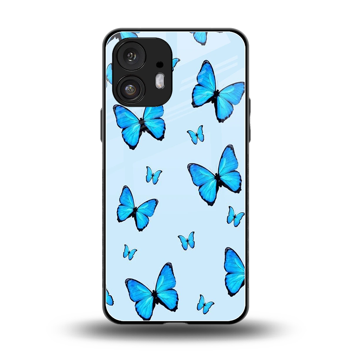 Gimme Butterflies Aesthetic back phone cover | glass case for nothing phone 2