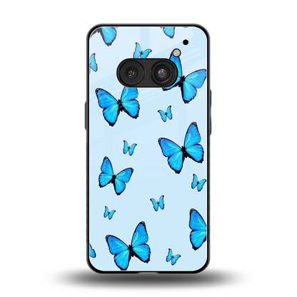 Gimme Butterflies Aesthetic back phone cover | glass case for nothing phone 2a plus