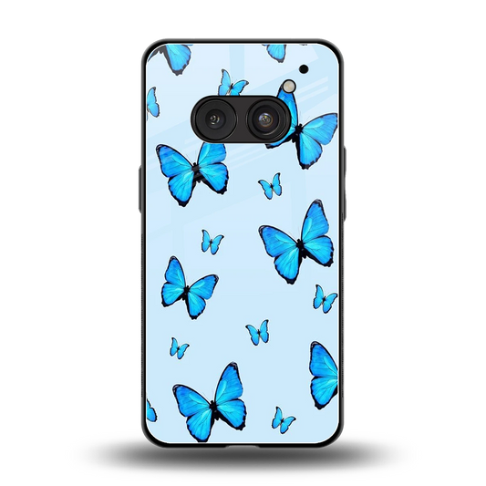 Gimme Butterflies Aesthetic back phone cover | glass case for nothing phone 2a plus