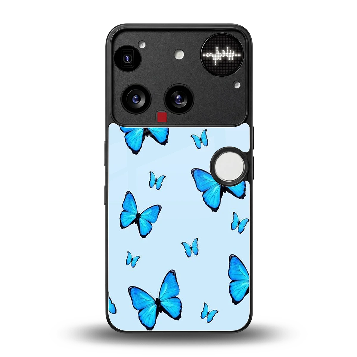 Gimme Butterflies Aesthetic back phone cover | glass case for nothing phone 3