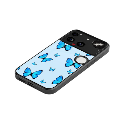 Gimme Butterflies Aesthetic stylish phone case for nothing phone 3 | glossy glass and slim fit