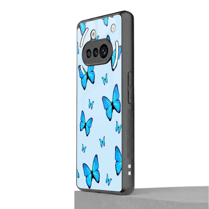 Gimme Butterflies Aesthetic nothing phone 3a mobile cover | shockproof glass phone case