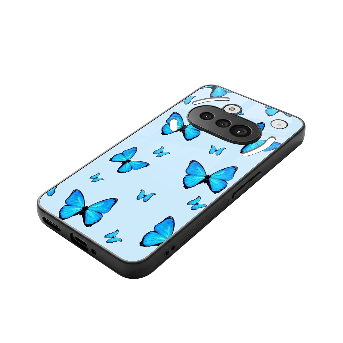 Gimme Butterflies Aesthetic stylish phone case for nothing phone 3a | glossy glass and slim fit