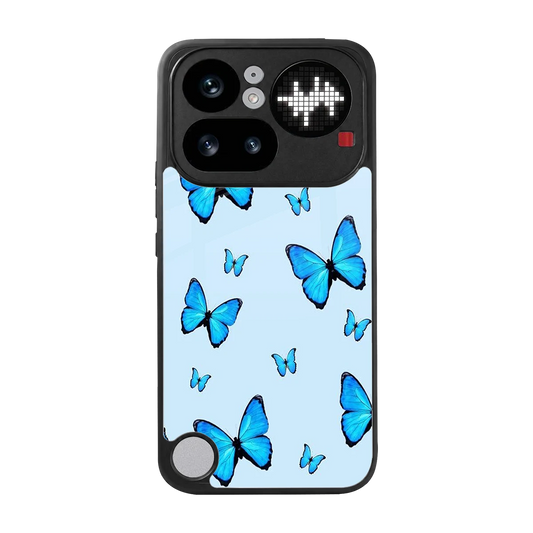 Gimme Butterflies Aesthetic back phone cover | glass case for nothing phone 4a pro