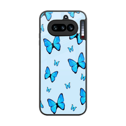Gimme Butterflies Aesthetic back phone cover | glass case for nothing phone 4a