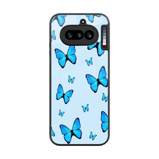 Gimme Butterflies Aesthetic back phone cover | glass case for nothing phone 4a