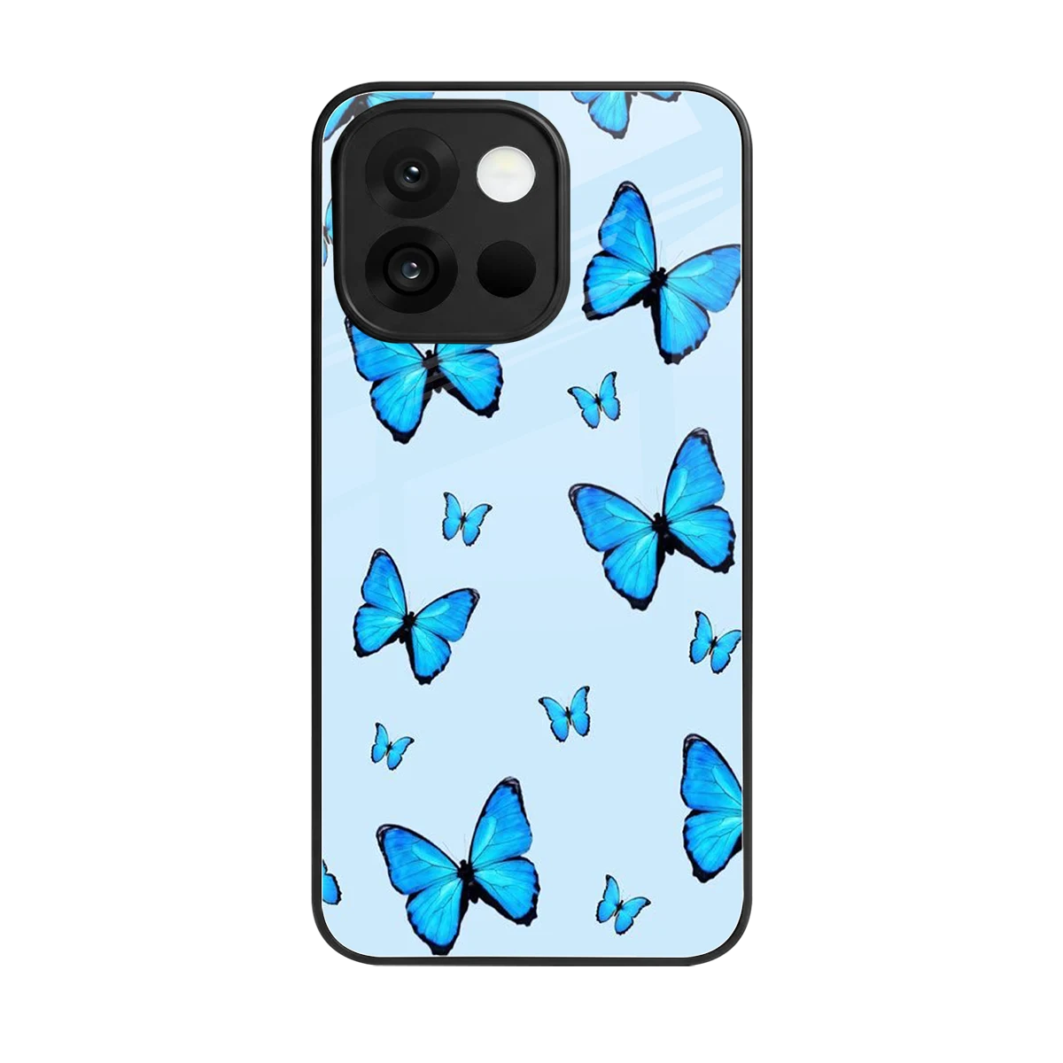 Gimme Butterflies Aesthetic back phone cover | glass case for oneplus 13s