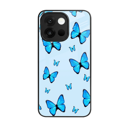 Gimme Butterflies Aesthetic back phone cover | glass case for oneplus 13s