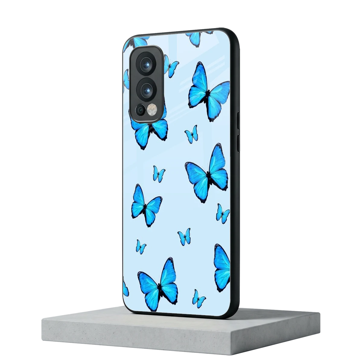Gimme Butterflies Aesthetic oneplus nord 2 mobile cover | shockproof glass phone case